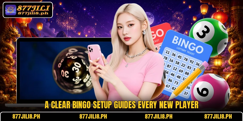 A clear bingo setup guides every new player
