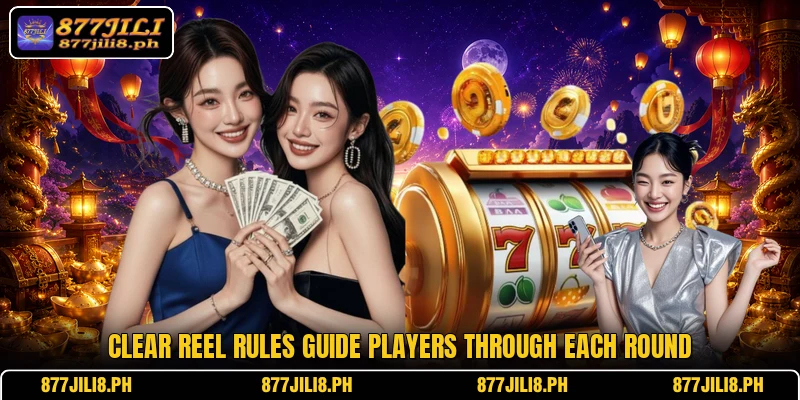 Clear reel rules guide players through each round
