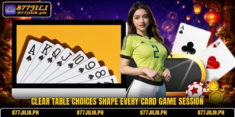 Clear table choices shape every card game session