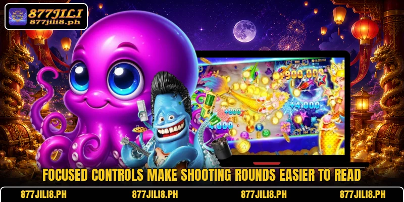 Focused controls make shooting rounds easier to read