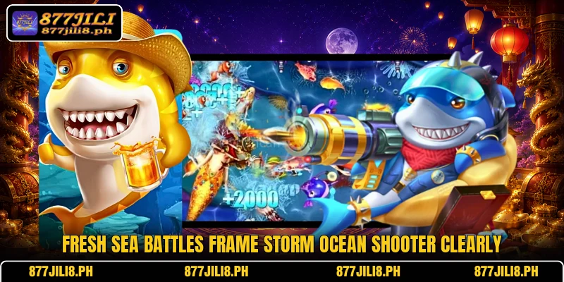 Fresh sea battles frame Storm Ocean Shooter clearly