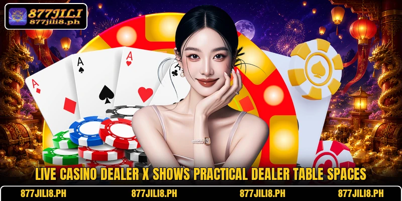 Live Casino Dealer X shows practical dealer table spaces