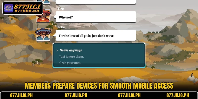 Members prepare devices for smooth mobile access