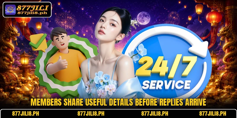Members share useful details before replies arrive