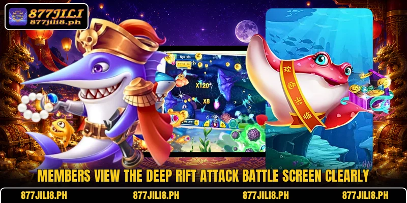 Members view the Deep Rift Attack battle screen clearly