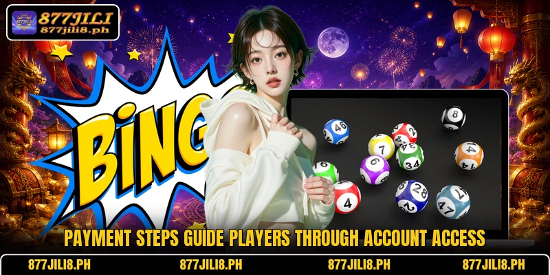 Payment steps guide players through account access