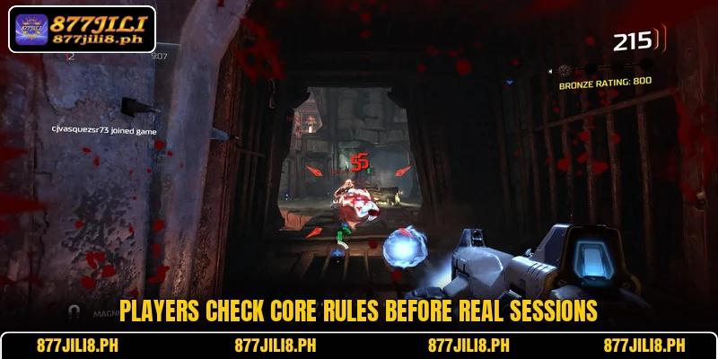 Players check core rules before real sessions