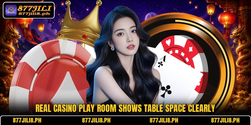 Real Casino Play Room shows table space clearly