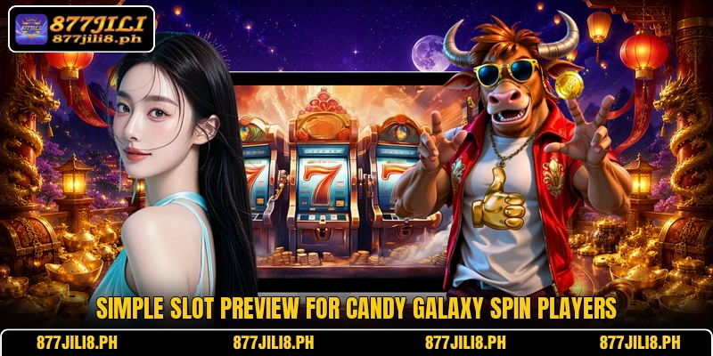 Simple slot preview for Candy Galaxy Spin players